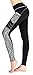 EAST HONG Women's Yoga Leggings Exercise Workout Pants Gym Tights (as1, alpha, m, regular, regular, Grey-Black)