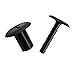 A ALPENFLOW Surfboard Black Fin Plugs for Surfing Board and Softboard/Soft Top Surfboard Accessories（ 4 per Set）