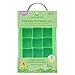 green sprouts Fresh Baby Food Freezer Tray made from Silicone | Perfectly portioned for baby's first feedings | Clear lid for covering food & stacking trays, Flexible for easy removal, Dishwasher safe