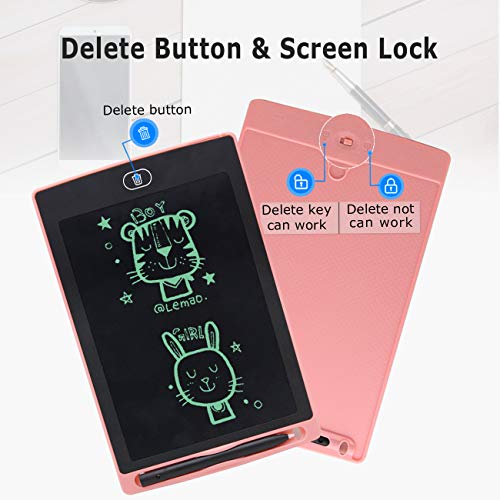 ELLIFA Children Toys for 2-10 Year Old Girls Gifts, LCD Writing Tablet Drawing Board for Kids Toys for Age 3 5 6 7 8 Year Old Girls Christmas Birthday Gifts for 2 3 4 5 6 Year Old Teens Girls Toddler - Thumbnail 2