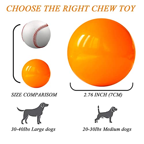 DLDER Dog Balls Indestructible,Solid Rubber Dog Ball Toys,Durable