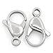 Valyria Jewelry 5pcs Silver Tone Stainless Steel Lobster Clasps 19mm x 12mm(6/8"x 4/8")