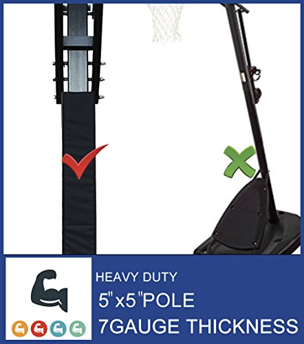 image for katop Silver：In-ground Basketball Hoop,Adjustable Basketball Goal Ho