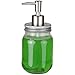 Lily's Home Mason Jar Soap Dispenser Lid and Pump with Tube for All Regular Mouth Canning Jars, Use for Liquid Soaps, Dish Soap, or Lotions, Ideal for Homemade Crafts as Gifts, Brushed Stainless Steel