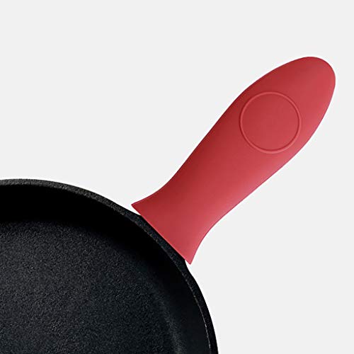 image for Puyujin 3pcs Premium Cast Iron Handle Cover, Heat Protecting Silicone 