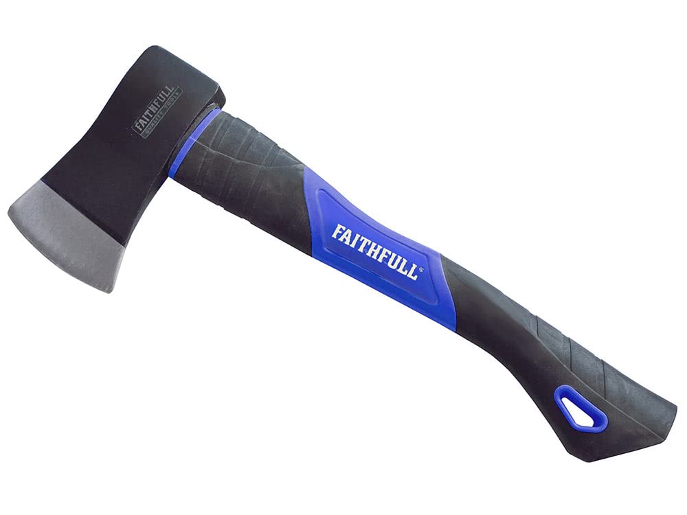 Faithfull FAIAXE114FG Fibreglass Shaft Hatchet 567g (1.14lb) Blue/Black