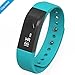EFOSHM Fitness Tracker Wristband Watch Bracelet Upgrade K5 Plus Wireless Activity and Sleep Monitor Pedometer for Men Women Boys Girls Ladies Man Smartphone (Blue)