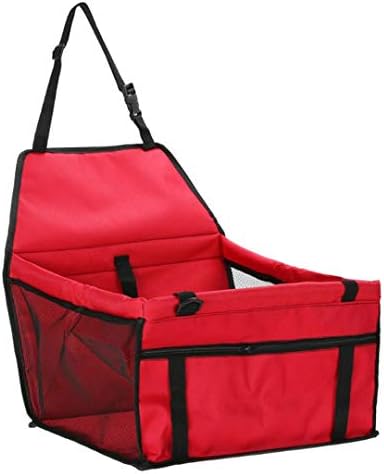 KEHAIYI Folding Pet Dog Cat Car Seat Travel Carrier Kennel Puppy H Bag Breathable Mesh Sided Bag with Inner Traction Rope
