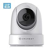 Amcrest 4MP UltraHD Indoor WiFi Camera, Security IP Camera with Pan/Tilt, Two-Way Audio, Night Vision, Remote Viewing, Dual-Band 5ghz/2.4ghz, 4-Megapixel @~20FPS, Wide 120&deg; FOV. IP4M-1051W (White)