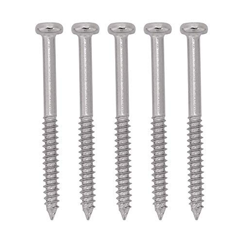 Bnineteenteam Nickel Plated Steel Bass Pickup Screws for Mounting JB Jazz Bass Pickup 50pcs a set Performance Accessory