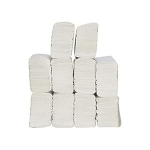 E-ware M Fold Plain White color Tissue Paper 1300PCS (10 pack)