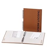 Meadowsweet Kitchens Takeout Menu Organizer, Brown
