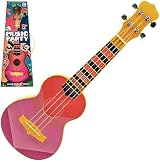 The Magic Toy Shop 19" Pink Ukulele Guitar 4 Strings Musical Instrument view 1