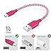 Short Micro USB Cable, OKRAY 5 Pack 1 Feet Colorful Durable Nylon Braided USB Android Charger Sync Charging Cord Compatible with Samsung Galaxy S7/S6 Edge, LG, HTC, Nokia, Sony, PS4, Power Bank