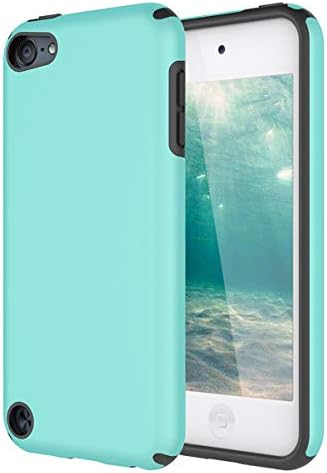 iPod Touch 5 Case, iPod Touch 6 Case, KZONO Heavy Duty High Impact Armor Case Cover 2in1 Soft Shell Protective Case for Apple iPod Touch 5 6th Generation -MintGreen+Grey