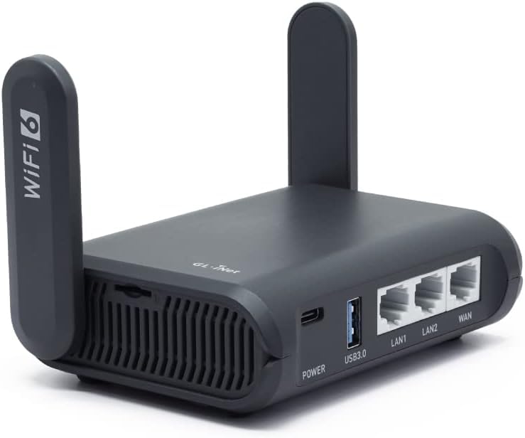 GL.iNet GL-AXT1800 (Slate AX) Portable Travel