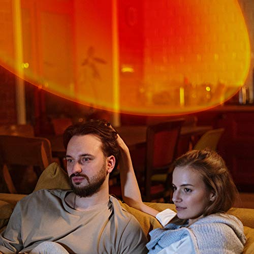 Sunset Projection Lamp, Livelit Sunset Light with 180° Rotation LED Projector Lamp, USB Supply Lamp Night Light for Living Room Bedroom Party Home/Wall Decor