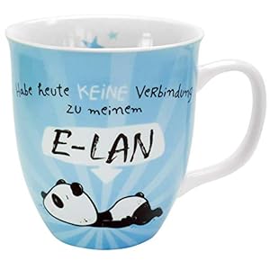 Hope und Gloria 45672 Tasse mit Panda-Motiv E-LAN, Blau