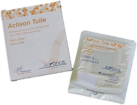 (CASE Discount) Dukal Activon Manuka Honey Tulle 2" x 2" (Item #4135) - 4 Cases of 48 Boxes (240 Dressings Total)