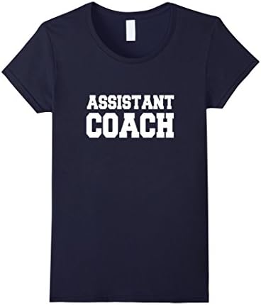 Womens ASSISTANT COACH shirt - tshirt for coaches Large Navy