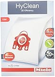 Miele Vacuum Cleaner Bags Type FJM HyClean S241-S256i S290-S291 S300i-S399 S500-S578 S700-S758 S4000-S4999 S6000-S6999 (4 bags 2 filters)