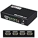 GOXMGO Hdmi Splitter 1 in 4 Out, 1x4 HDMI Splitter Audio Video Distributor Box Supports Full HD 1080P 4K/2K and 3D Resolutions Duplicate/Mirror Screen