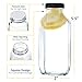 8 Ounce Glass Drink Bottles, Pack of 8 Glass Water Bottles with Lids, Great for storing Juices, Smoothies, beverages, Kombucha and More, Quality Material - Dishwasher Safe (8 Pack)