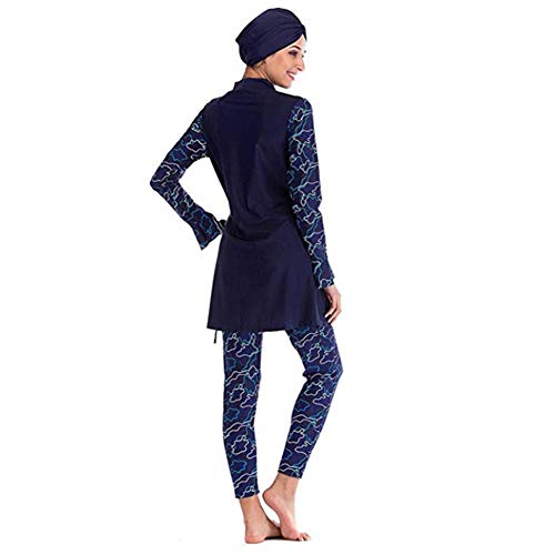 HAOFAN Islamitische Zwemmen Hijab Badmode Bescheiden Badmode Volledige Lengte Actieve Burkini Moslim Badpak - Image 4