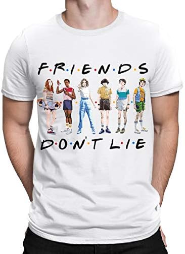 Unisex Movie Poster T-Shirt, Friends Don't Lie Funny Graphic Casual Summer Tee Shirts for Women Men