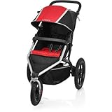 Urbini Avi Jogger Red Jogging Stroller All-Terrain Performance Stroller with 2 Position Canopy