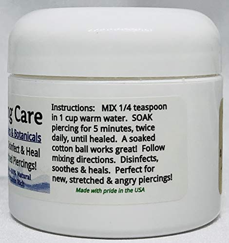 4 PIERCING+Healing+Salts+Botanical+AFTERCARE