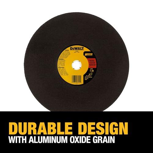 DEWALT 14" Chop Saw Blade, Metal Cut-Off Wheel (DW8001) photo 12