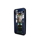 Tardis from inside Doctor Who Iphone 5 Black Rubber Case, Iphone Cover - All Carriers