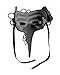 Metallic Steampunk Plague Doctor LED Light Up Mask w/Goggles