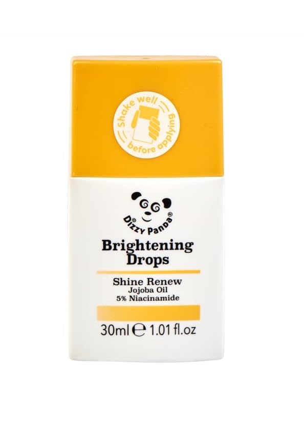Dizzy Panda Brightening Drops Serum 30ml – Jojoba Oil & 5% Niacinamide – Hydrating, Lightweight Formula for All Skin Types