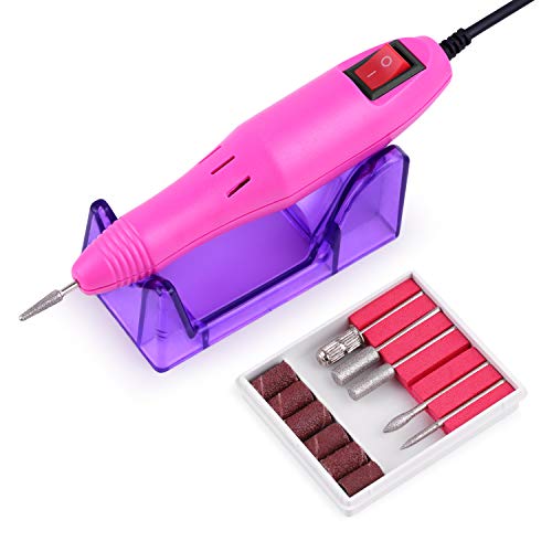 Nail Drill Machine Kit, WeePro Professional Electric Nail File Drill Remove & Polish Acrylic Nail & Gel Nail - Manicure Pedicure Polishing Shape Tool Set for Home Salon - Nail Art polisher Set for DIY