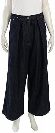 Amazon ドリスヴァンノッテン Dries Van Noten ワイドパンツ バギーパンツ デニム ワイドレッグ ネイビー Phoebe 中古 パンツ 通販