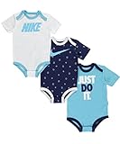Nike Baby Boys' 3-Pack Bodysuits - navy/multi, 3 - 6 months