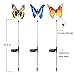 Sooreally Solar Garden Lights, Solar Stake Light Multi Color Changing Lights, Fiber Optic Butterfly Solar Light LED, Yard Decoration Lights Outdoor with a Purple LED Light Stake, 3 Pack (Butterfly)