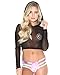 iHeartRaves Mesh Hoodie Sheer Crop Top for Raves and Clubwear