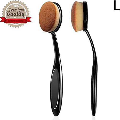 Beautia Oval Makeup Brush Set, Foundation, Concealer. Contouring Makeup Tools (3pcs Set 59110)