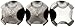 Union Butterfield 1528S(UNC) High-Speed Steel Hand Tap Set, Uncoated (Bright) Finish, Round Shank with Square End, 3-Piece (1 Taper, 1 Plug, 1 Bottoming Chamfer), H2 Tolerance, 6-32