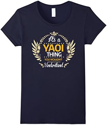 Women's Yaoi Shirt Medium Navy