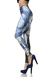 Pink Queen Galaxy the Storm Roller Tornado Print Leggings / Tights for Women