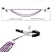 Howave Body Chain Clip Massage Cramp for Women - Ladies Body Chain Adjustable Clothes Decoration with Soft Storage Bag Purple