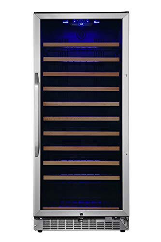 EdgeStar-CWR1212SZ-24-Inch-Wide-111-Bottle-Capacity-Free-Standing-Single-Zone-Wine-Cooler-with-Even-Cooling-Technology