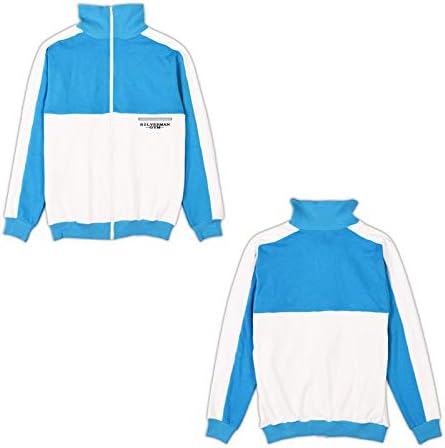 Amazon 予約限定販売 アニメ ダンベル何キロ持てる 街雄 鳴造 ジャージ ホワイト ブルーlサイズ アニメ 萌えグッズ 通販