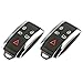 Key Fob Keyless Entry Smart Remote Shell Case & Pad fits Jaguar, Set of 2