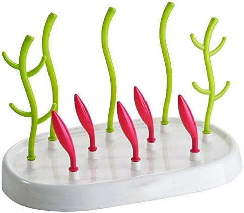 JINBEST Detachable Baby Bottle Feeding Bottle Drying Rack With DustProof Cover