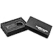 Leather Keychain for Men or Women from Designer Kalibrado with Detachable Key Fob, Holder for Belt, Black Ring and Snap Hook Chain, Best for Car, Valet, Home or Office Keys, Enhance Your Style Now!